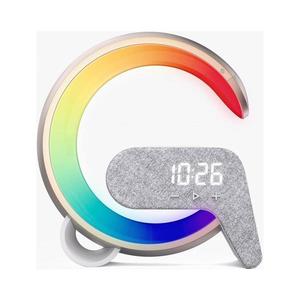 08986L-LED RGB Stmievateľná lampa s budíkom a Qi nabíjaním 30W/230V zlatá 08986L vyobraziť