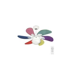 Eurolamp Stropný látor 1xE27/70W/230V pr. 90 cm pestrofarebná + diaľkové ovládanie 147-29016 vyobraziť