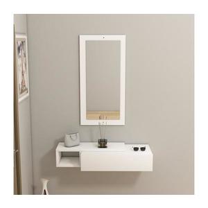 Nástenná polica + nástenné zrkadlo VIEN biela 550ARN2812 vyobraziť