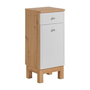 Kúpeľňová skrinka spodná Samoa 810 biela matná/dub artisan vyobraziť