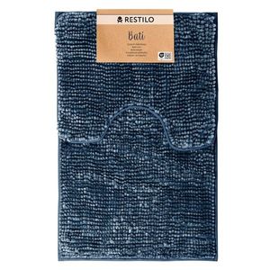 Kúpeľňová súprava kobercov Bati tmavomodrá vyobraziť