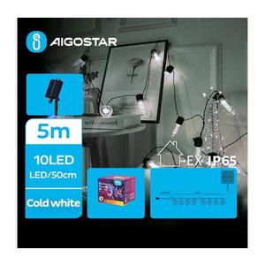 B.V. - LED Solárna vianočná reťaz 10xLED/8 funkcií 6, 5m IP65 studená biela B10201Q8K vyobraziť