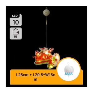 B.V. - LED Vianočná dekorácia LED/3xAAA vianočné lietadlo 17cm B10303K64 vyobraziť