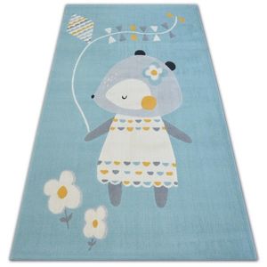 Kusový koberec PASTEL 18403/032 - myš, modrý vyobraziť