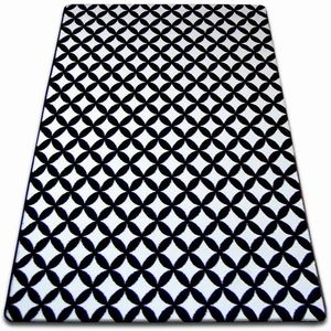 Kusový koberec SKETCH CALLUM biely / čierny - diamantový vyobraziť