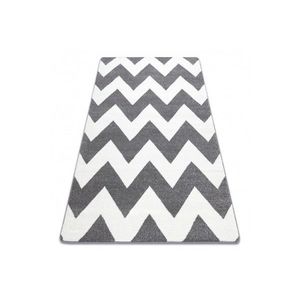 Kusový koberec SKETCH CRAIG sivý/biely - Cikcak vyobraziť