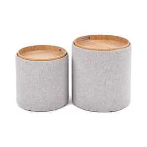 Halmar SADA 2x Taburet AVIKO pr. 38/45 cm šedá/béžová V-CH-AVIKO-PUFA vyobraziť