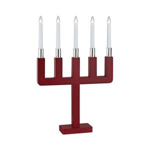 Markslöjd 704220 - Vianočný svietnik SUNDSTOORP 5xE10/3W/230V červená 704220 vyobraziť