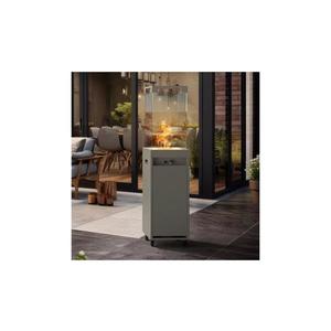 Planika Faro GAS - Vonkajší plynový krb 142x36 cm 8kW šedá + ochranný kryt GO-FASG-00-K2 vyobraziť