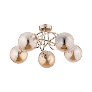 Prisadený luster BANKO 5xE14/10W/230V mosadz 63204 vyobraziť