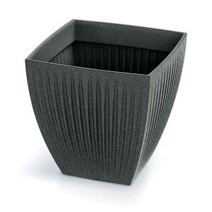Květináč LATIE SQUAR I granitově černý vyobraziť