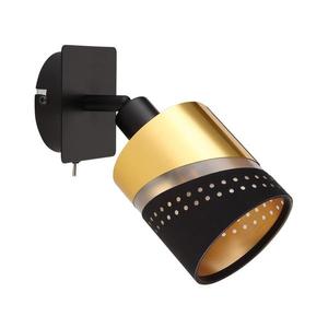 Globo 54046-1 - Nástenné bodové svietidlo OR 1xE14/25W/230V čierna/zlatá 54046-1 vyobraziť