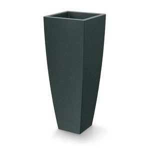 Květináč Moodas Square High 40 cm černý granit vyobraziť