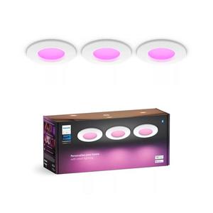Philips -SADA 3x LED RGBW Stmievateľné kúpeľňové svietidlo Hue SLIM LED/8, 3W/230V 8720169264731 vyobraziť