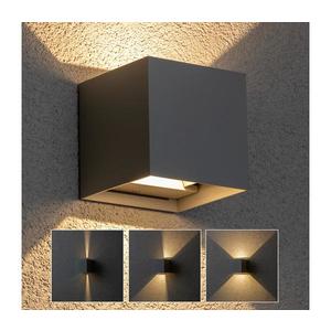Brilagi - LED Vonkajšie nástenné svietidlo CUBE LED/6W/230V antracit IP54 WO-HR60432-LED-OEM-ANT vyobraziť