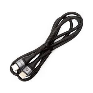 Pletený USB kábel USB-C / USB-C konektor 60W 1m čierna PSCCC120B vyobraziť