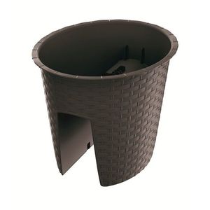 Kvetináč Ratolla Railing tmavohnedý vyobraziť
