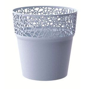 Kvetináč s čipkou Tree ľadovošedý vyobraziť