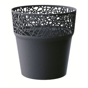 Kvetináč s krajkou Tree antracitový vyobraziť