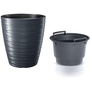 Kvetináč s vložkou MAXE antracit vyobraziť