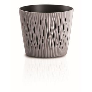 Kvetináč s vložkou Sandy Round mocca vyobraziť
