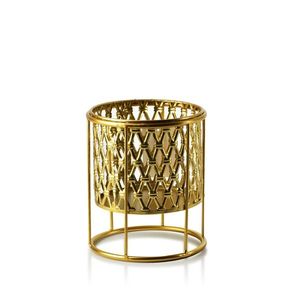 Květináč SWEN L V zlatý vyobraziť