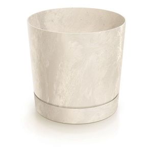 Květináč TUBOS P BETON EFFECT krémový matný vyobraziť