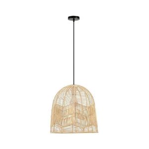 08262L - Luster na lanku PELO 1xE27/40W/230V pr. 40 cm ratan 08262L vyobraziť