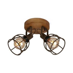 Brilo - Bodové svietidlo VINTAGE 2xE27/25W/230V hnedá 2670-024 vyobraziť