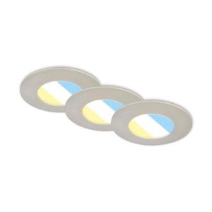 Briloner 7598032 -SADA 3x LED Koupelnové podh. svítidlo LED/4, 9W/230V IP44 chróm 7598032 vyobraziť