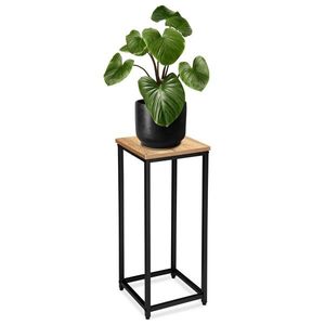 Květinový stojan Loft Arben 60 cm černý/dub Craft vyobraziť