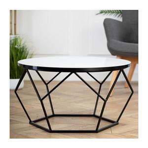 HowHomely Konferenčný stolík DIAMOND 40x70 cm biela/čierna 10-1562-70-BWB vyobraziť