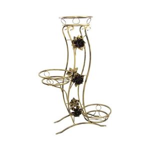 HowHomely Stojan na kvety 100x70 cm zlatá 10-0799-Roza-cz-z vyobraziť