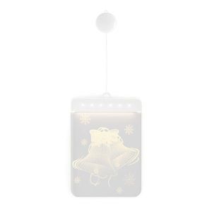 LED svetelná ozdoba na okno JINGLE BELLS biela vyobraziť