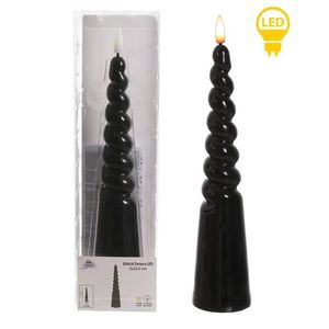 LED svíčka IDALIA SPIRAL 25 cm černá vyobraziť