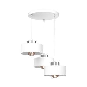 Luster na lanku MARTI 3xE27/15W/230V biela/chróm 9845 vyobraziť