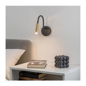 Brilagi -LED Stmievateľná flexibilná nástenná lampa MAYA 1xG9/4W/230V čierna/zlatá BRI087 vyobraziť