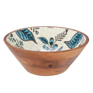 Miska z mangového dřeva LOSY 25 cm hnědá/modrá vyobraziť