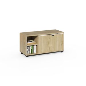 Mobilná kancelárska komoda Houseland Profit Lu 01 prírodný dub/biela vyobraziť