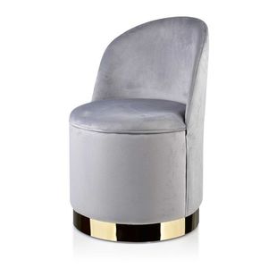 Moderné kreslo ENZO biele/zlaté vyobraziť