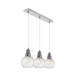 Luster na lanku AKSO 3xE14/40W/230V strieborná MD1632-3A-Clear-NEW vyobraziť