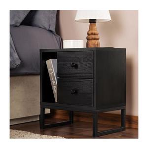 Nočný stolík GLIMMER 50x45, 2 cm čierna 241NRD1411 vyobraziť