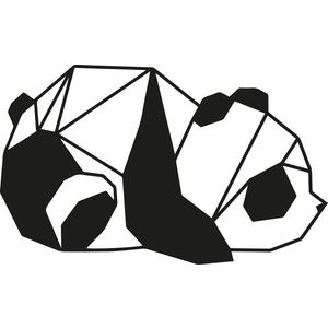 Nástěnná dekorace 52x31 cm PANDA černá vyobraziť