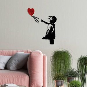 Nástěnná dekorace Banksy 13-1 černá/červená vyobraziť