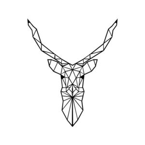 Nástěnná dekorace JELEN 50x60 cm černá vyobraziť