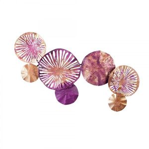 Nástenná dekorácia Astrid II 74x38 cm zlatá/fialová vyobraziť