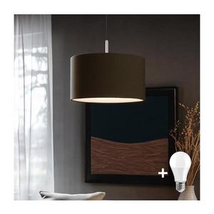 Eglo - LED Luster na lanku TUNJA 1xE27/60W/230V hnedá 1xEG32517+1xEG32485 vyobraziť
