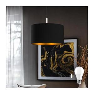 Eglo - LED Luster na lanku TUNJA 1xE27/60W/230V čierna 1xEG32517+1xEG32486 vyobraziť