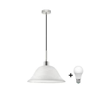 Eglo LED Luster na lanku 1xE27/60W/230V biela 1xEG32517+1xNSLA50010 vyobraziť