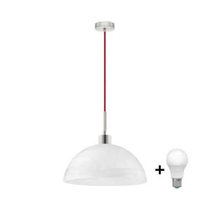 Eglo LED Luster na lanku 1xE27/60W/230V biela 1xEG32516+1xNSLA49427 vyobraziť